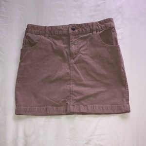 light pink urban outfitters corduroy skirt